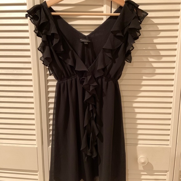 Romantic Black Ruffle Dress - Picture 5 of 7